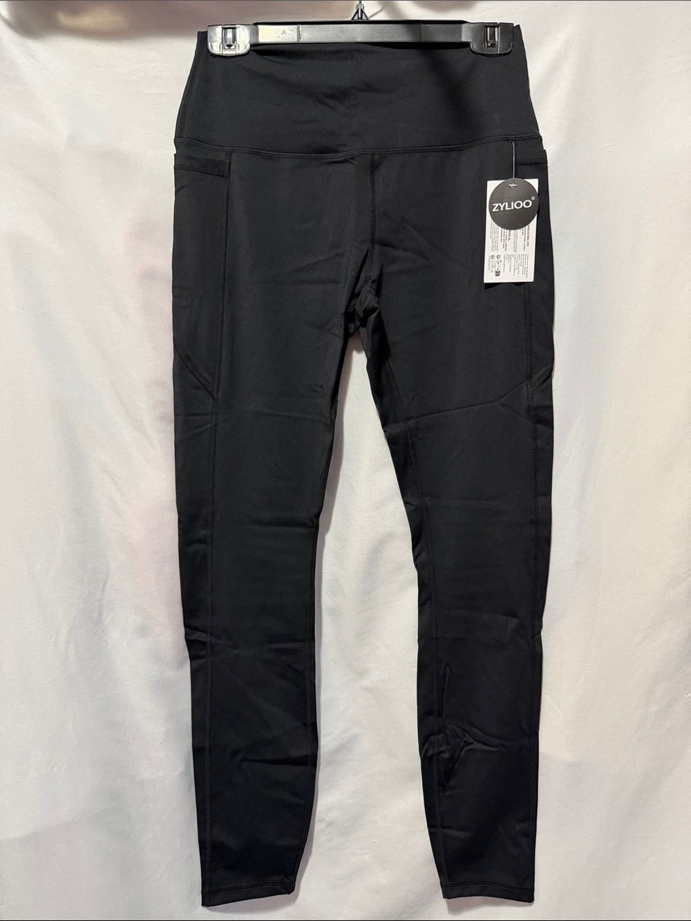 Zylioo Women's Black High-Rise Performance Leggings